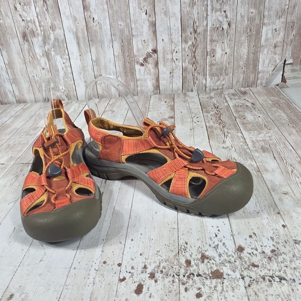 Keen Newport H2 Womens 8 Orange Yellow Waterproof Hiking Sport Sandals 1004011 - Picture 6 of 8